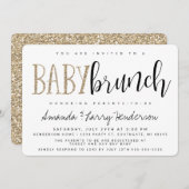Moderne Baby Brunch Baby Dusche Einladung (Vorne/Hinten)