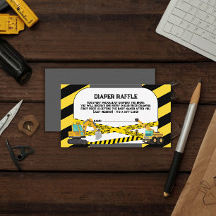 Moderne Baby-Dusche unter Bauarbeiten Begleitkarte