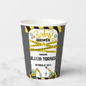 Moderne Baby-Dusche unter Bauarbeiten Pappbecher (Rückseite)