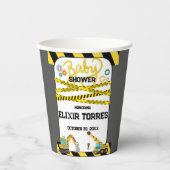 Moderne Baby-Dusche unter Bauarbeiten Pappbecher (Vorderseite)