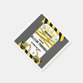 Moderne Baby-Dusche unter Bauarbeiten Serviette (Ecke)