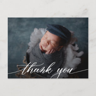 Moderne Baby-Dusche Vielen Dank Postkarte