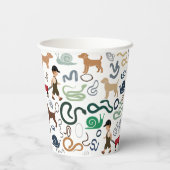 Moderne Baby-Duschpapiertassen Pappbecher (Rückseite)