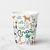 Moderne Baby-Duschpapiertassen Pappbecher (Rückseite)