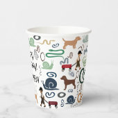 Moderne Baby-Duschpapiertassen Pappbecher (Links)