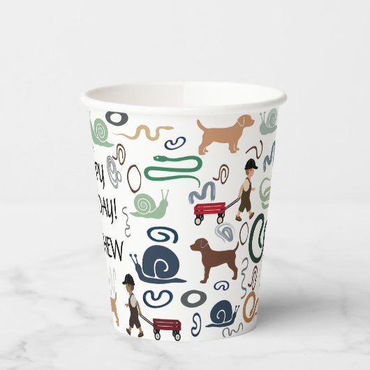 Moderne Baby-Duschpapiertassen Pappbecher (Links)