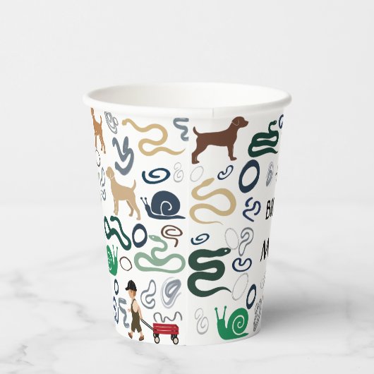 Moderne Baby-Duschpapiertassen Pappbecher (Rechts)