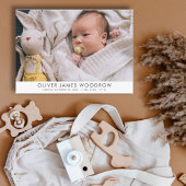 Moderne Baby Foto Collage Geburtsankündigung