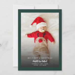 Moderne Baby-Foto Erstes Weihnachten Geburt