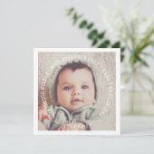 Moderne Baby Foto Geburtshilfekarte (Stehend Vorderseite)