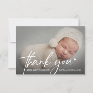 Moderne Baby-Fotos kleine Danke Herz Geburt