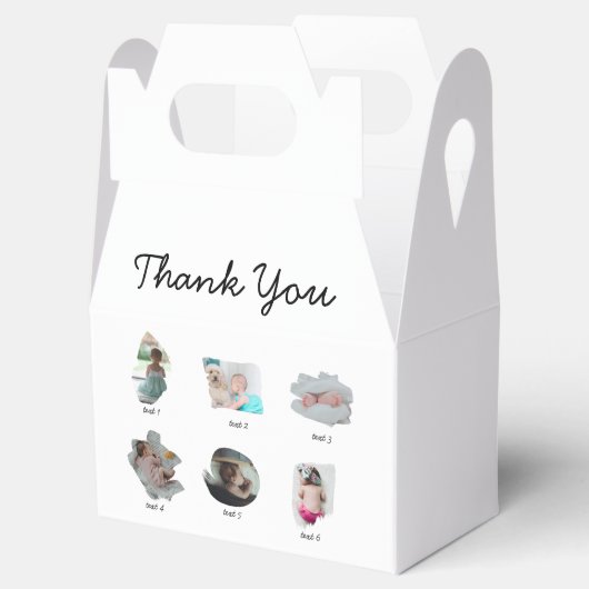 Moderne Baby-Fotos sammeln Geburtstag Geschenkschachtel (Geöffnet)