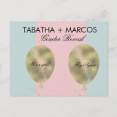 Moderne Baby Gender-Enthüllung, dass DIY Scratch C Ankündigungspostkarte (Vorderseite)