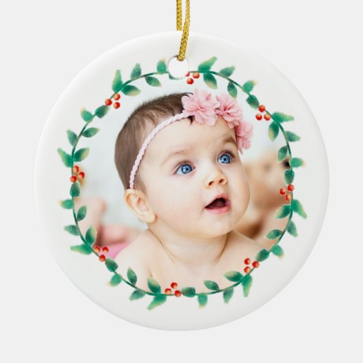 Moderne Baby-Mädchen-erste Keramik Ornament (Vorne)