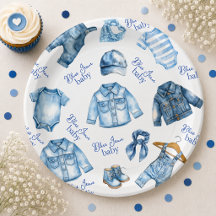 Moderne Baby-Party im Jeans-Design