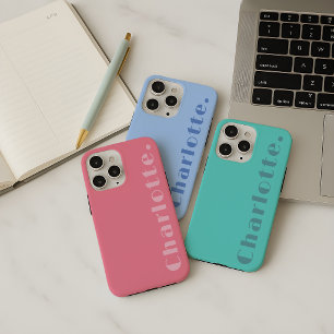 Moderne Baby Rosa Mama Mädchen Tochter Benutzerdef iPhone 15 Pro Hülle