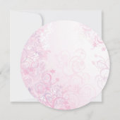 Moderne Baby-Taufe-Kreis-Einladung Einladung (Rückseite)