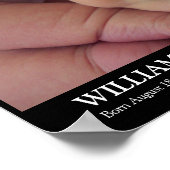 Moderne Babyausgabe-Foto-Wand hängt schwarz Poster (Ecke)