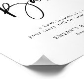 Moderne Babyduschbücher für Babysignatur Poster (Ecke)