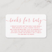Moderne Babydusche buchen Begleitkarte (Vorderseite)