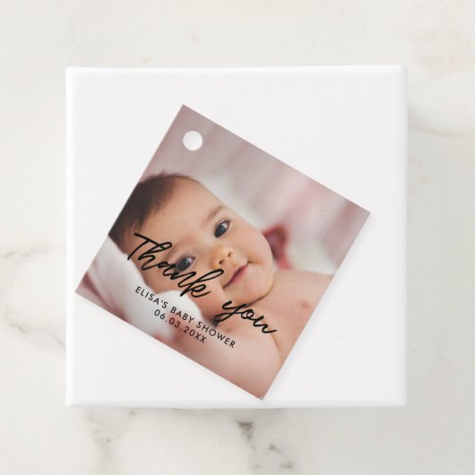 Moderne Babydusche danke Geschenkanhänger (Beispiel)