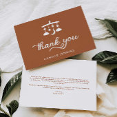 Moderne Babydusche Dankeskarte