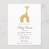 Moderne Babydusche Einladung (Vorderseite)