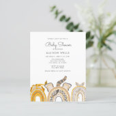 Moderne Babydusche Einladung (Stehend Vorderseite)