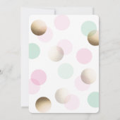 Moderne Babydusche Einladung (Rückseite)