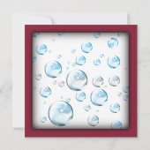 Moderne Babydusche Einladung (Rückseite)