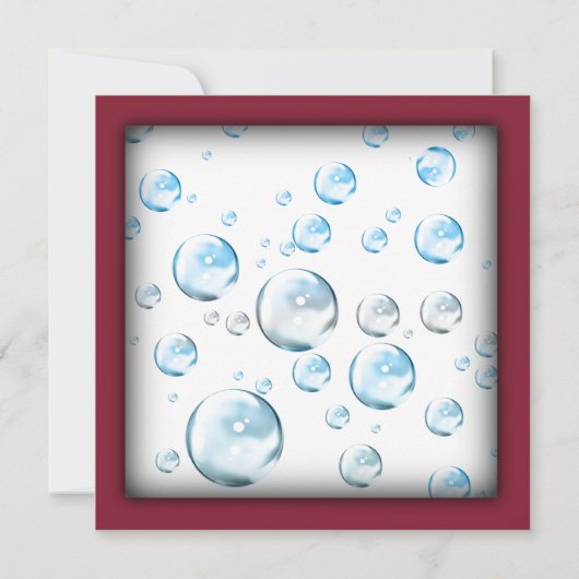 Moderne Babydusche Einladung (Rückseite)