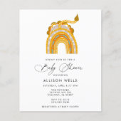 Moderne Babydusche Einladung (Vorderseite)