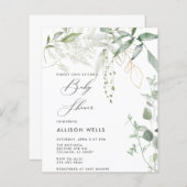 Moderne Babydusche Einladung Flyer (Vorne/Hinten)