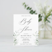 Moderne Babydusche Einladung Flyer (Stehend Vorderseite)