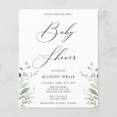 Moderne Babydusche Einladung Flyer (Vorderseite)