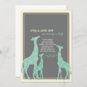 Moderne Babydusche Einladung | Nummer 2 (Vorne/Hinten)