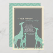 Moderne Babydusche Einladung | Nummer 2 (Vorne/Hinten)