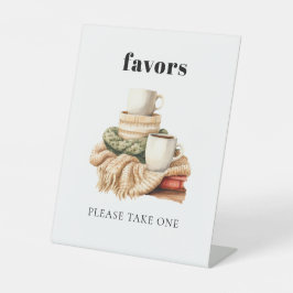 Moderne Babydusche für Homly Sweater Sockelschild