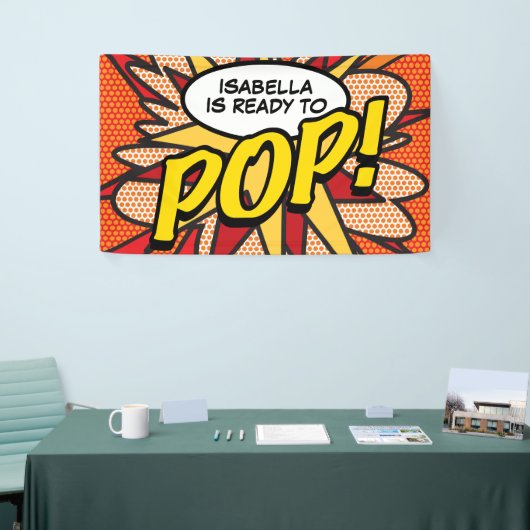 Moderne Babydusche für POP Banner (Messeveranstaltung)