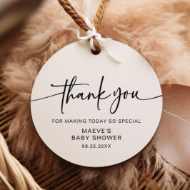 Moderne Babydusche Gefallen Tags Minimalistisch Ei Geschenkanhänger