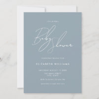 Moderne Babydusche Minimalistisches Script