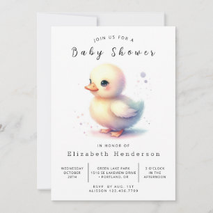 Moderne Babydusche mit individueller Duckvorrichtu Einladung