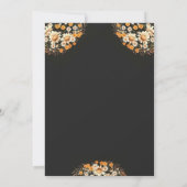 Moderne Babydusche neutral über dem Mond Einladung (Rückseite)