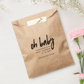 Moderne Babydusche | Oh Baby Geschenktütchen (Versiegelt)