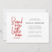 Moderne Babydusche Party Einladung (Vorderseite)