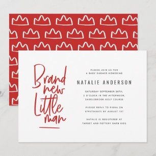 Moderne Babydusche Party Einladung