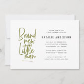 Moderne Babydusche Party Einladung (Vorderseite)