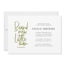 Moderne Babydusche Party Einladung