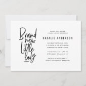 Moderne Babydusche Party Einladung (Vorderseite)