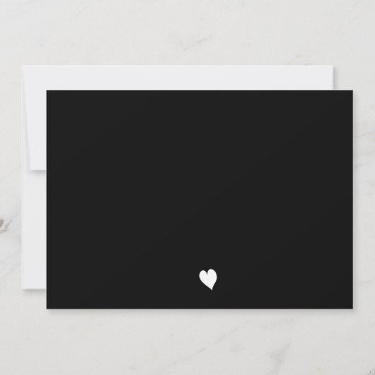 Moderne Babydusche schwarz-weiß Custom Oh Baby Einladung (Rückseite)